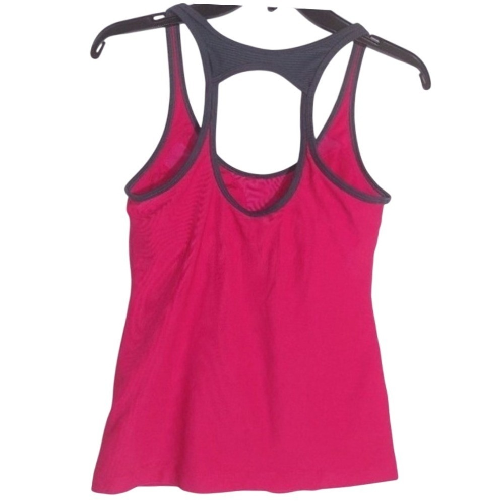 Nike Pink Racerback Large Logo Tank Top Athletic Workout Gym Women's Size S - Picture 5 of 8